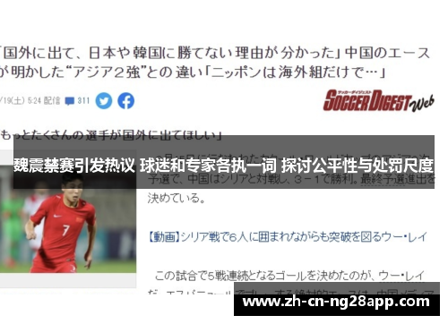 魏震禁赛引发热议 球迷和专家各执一词 探讨公平性与处罚尺度